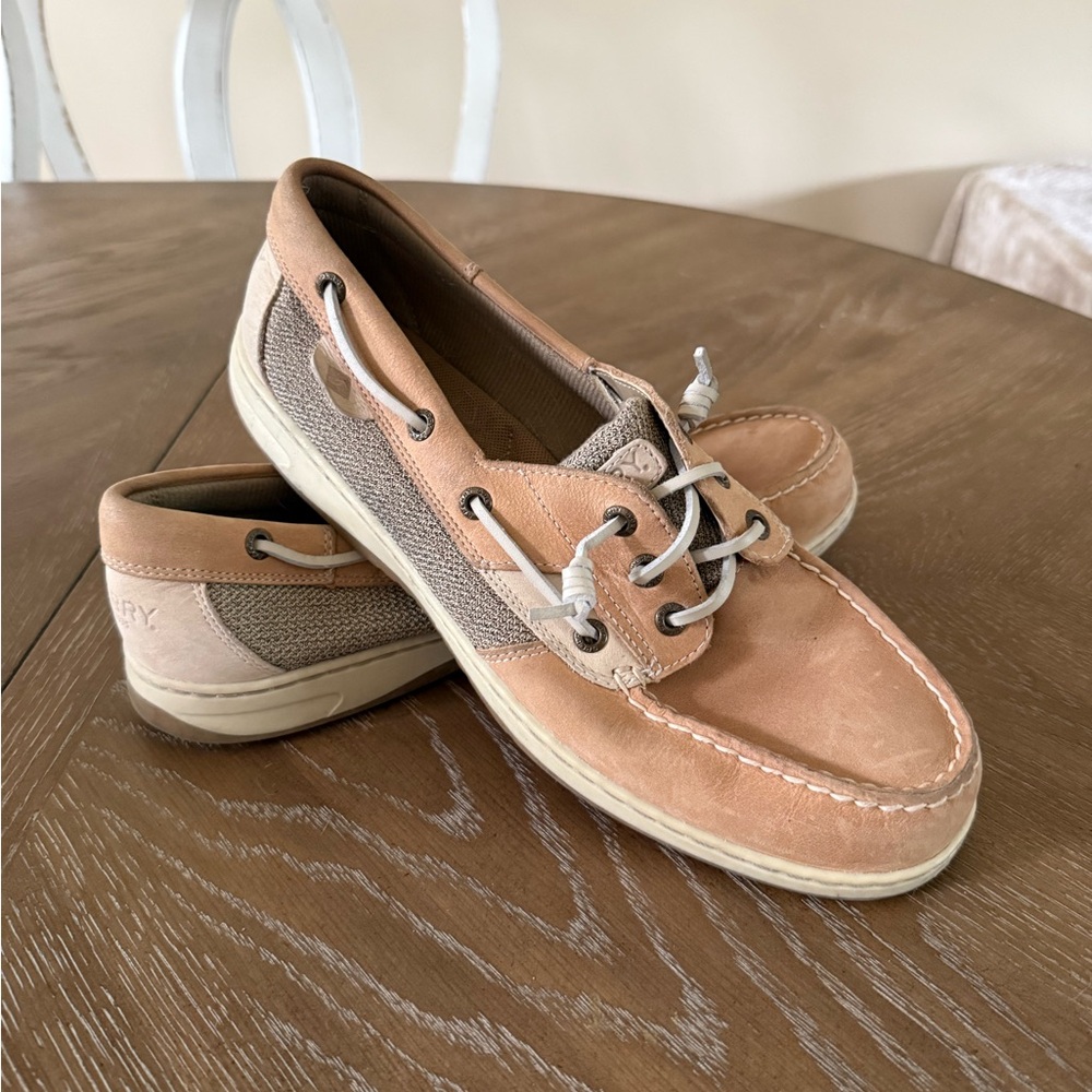Sperry Light Brown Boat Shoes